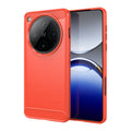 OPPO Find X8 Pro Carbon Fibre TPU Case Slim Shockproof Cover Red - Red