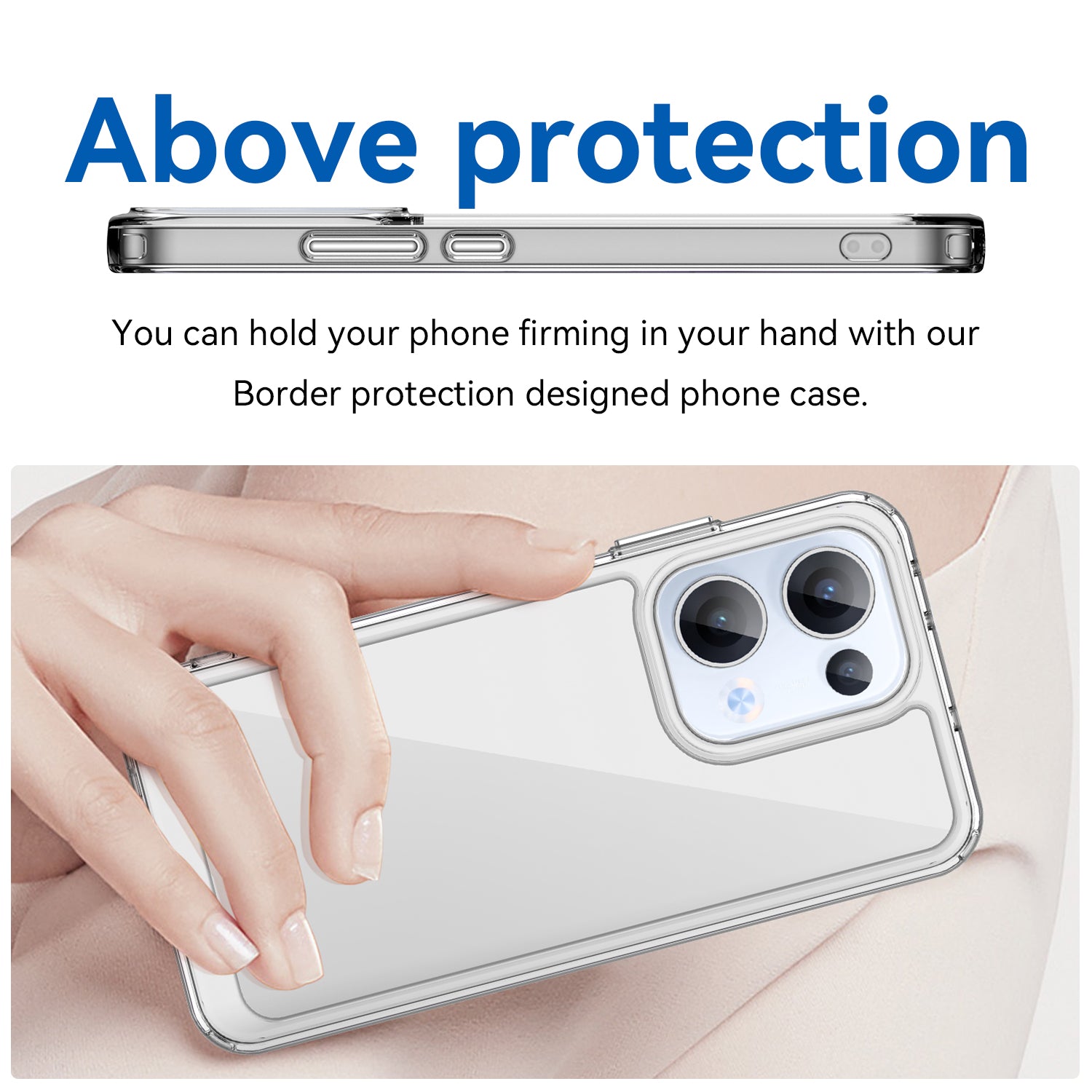 OPPO Reno 13 5G Soft TPU Bumper Case [Clear]