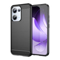 OPPO Reno 13 5G Carbon Fibre TPU Case Slim Shockproof Cover Black - Black
