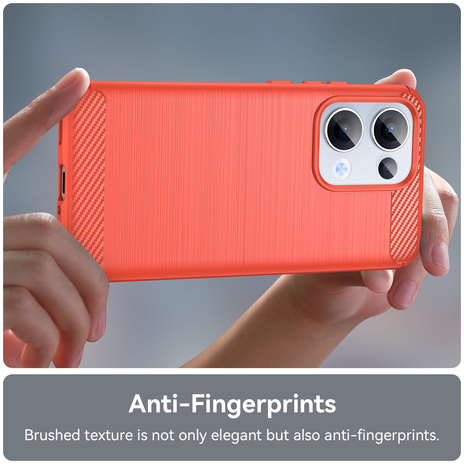 OPPO Reno 13 5G Carbon Fibre Brushed Case [Red]