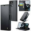 OPPO Reno 13 5G CaseMe Retro Wallet Case [Black] - Black