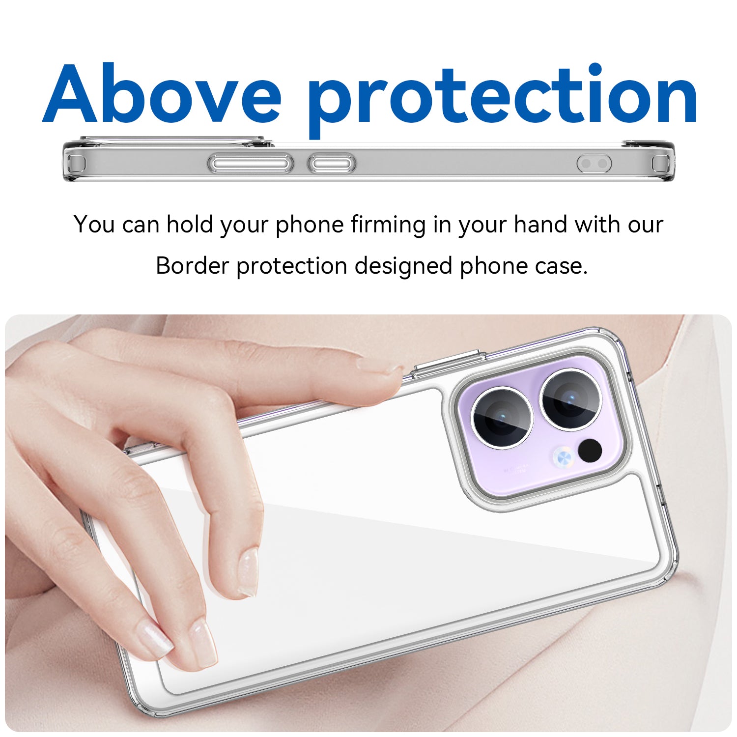OPPO Reno 13 F 5G Soft TPU Bumper Case [Clear]