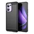 OPPO Reno 13F 5G Carbon Fibre TPU Case Slim Shockproof Cover Black - Black