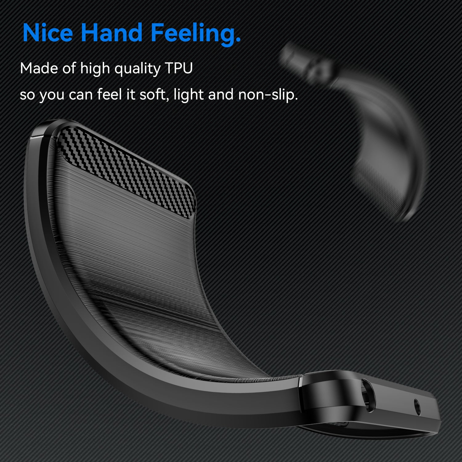 OPPO Reno 13 F 5G Carbon Fibre Brushed Case [Black]