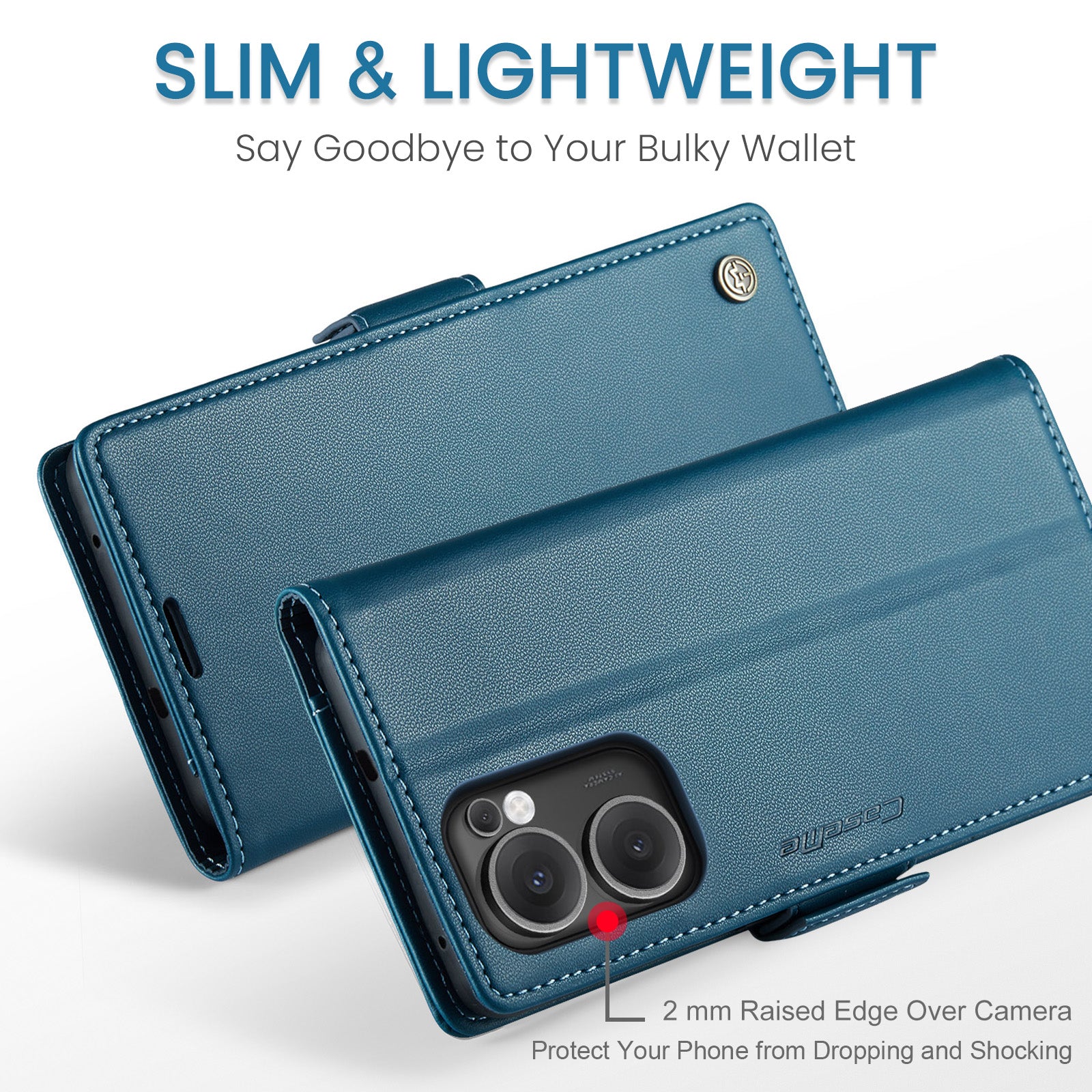 OPPO Reno 13 F 5G CaseMe Retro Wallet Case [Navy]