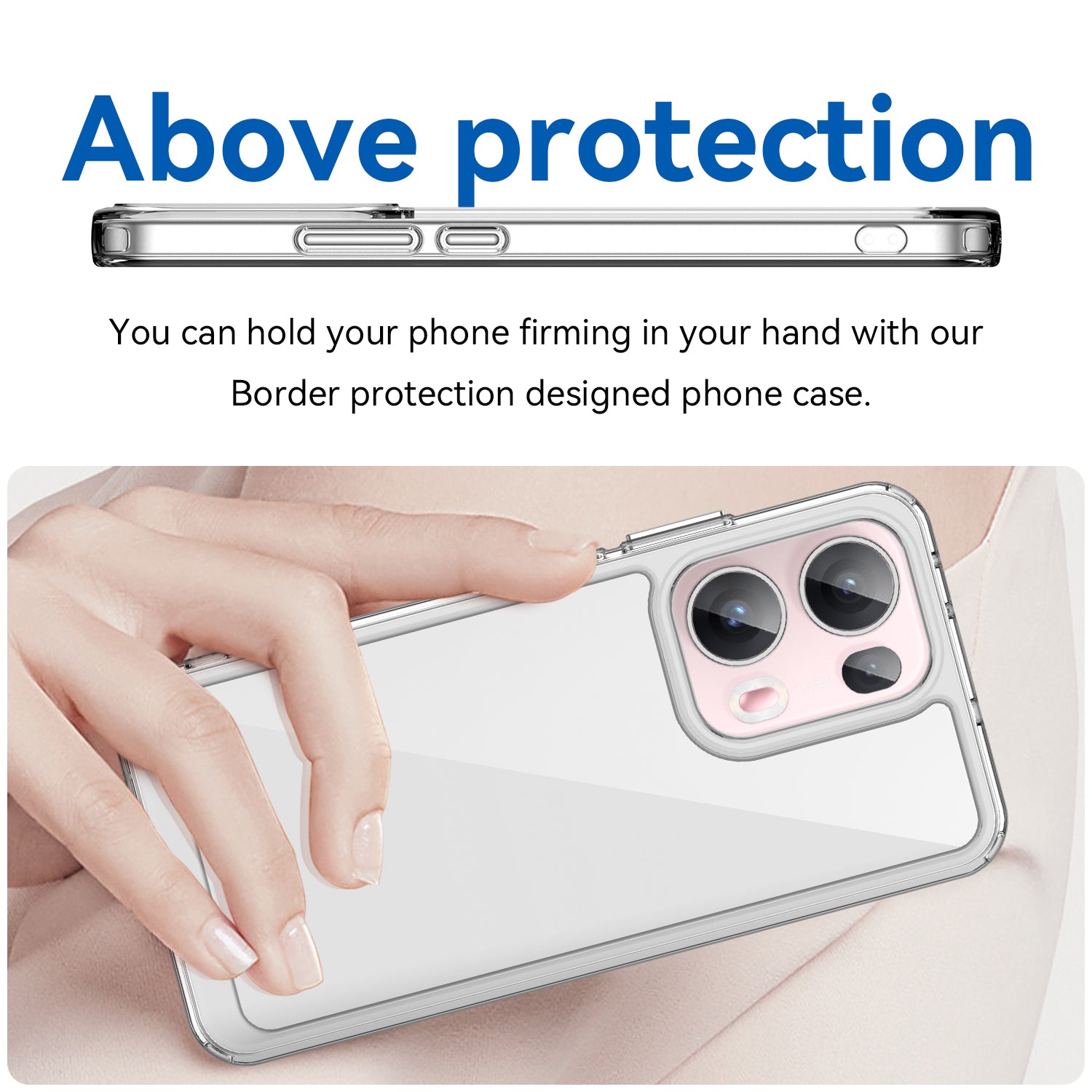 OPPO Reno 13 Pro 5G Soft TPU Bumper Case [Clear]
