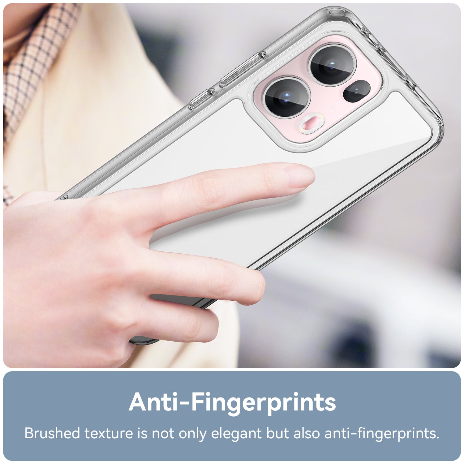 OPPO Reno 13 Pro 5G Soft TPU Bumper Case [Clear]
