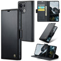 OPPO Reno 13 Pro 5G CaseMe Retro Wallet Case [Black] - Black