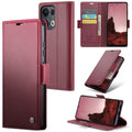 OPPO Reno 13 Pro 5G CaseMe Retro Wallet Case [Maroon] - Maroon
