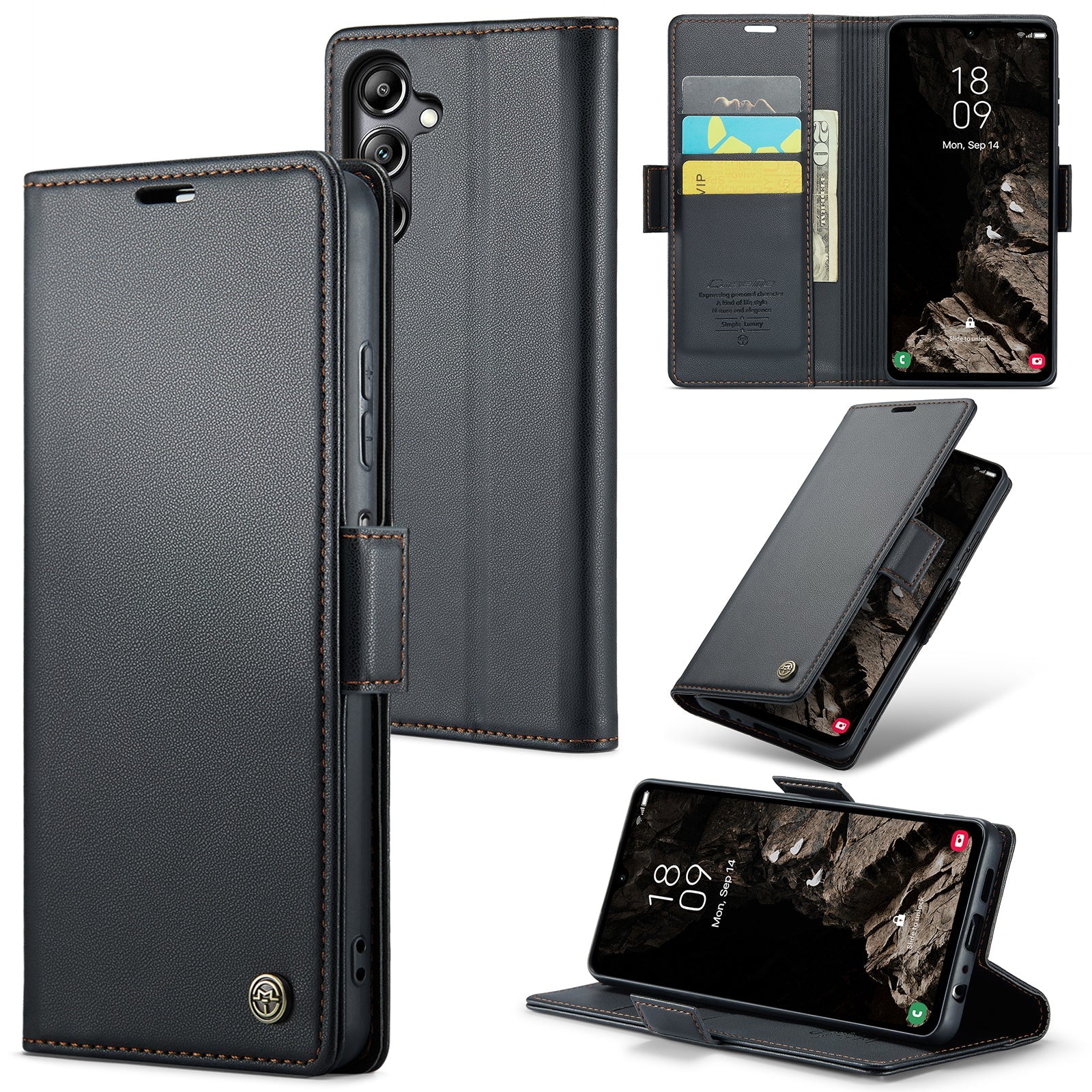 Samsung Galaxy A05s Retro PU Leather Wallet Case