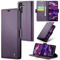 Samsung Galaxy A05s Retro PU Leather Wallet Case - Purple