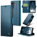 Samsung Galaxy S23 FE Retro PU Leather Wallet Case - Navy