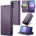 Samsung Galaxy S23 FE Retro PU Leather Wallet Case - Purple