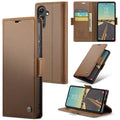 Samsung Galaxy S23 FE Retro PU Leather Wallet Case - Brown