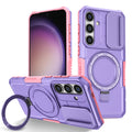 Samsung Galaxy S25 Magsafe Sliding Cover Case (Purple) - Purple