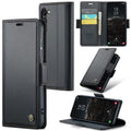 Samsung Galaxy S24 CaseMe 023 Wallet Flip Cover, RFID Protection, Card Holder - Black
