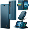 Samsung Galaxy S24 CaseMe 023 Wallet Flip Cover, RFID Protection, Card Holder - Navy