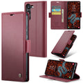 Samsung Galaxy S24 Plus CaseMe 023 Wallet Flip Cover, RFID Protection, Card Holder - Maroon