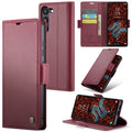 Samsung Galaxy S24 Plus CaseMe 023 Wallet Flip Cover, RFID Protection, Card Holder - Maroon