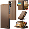 Samsung Galaxy S24 Plus CaseMe 023 Wallet Flip Cover, RFID Protection, Card Holder - Brown