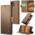 Samsung Galaxy S24 Ultra CaseMe 023 Wallet Flip Cover, RFID Protection, Card Holder - Brown