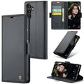 Samsung Galaxy A15 Retro PU Leather Wallet Case - Black