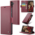 Samsung Galaxy A15 Retro PU Leather Wallet Case - Maroon