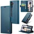 Samsung Galaxy A15 Retro PU Leather Wallet Case - Navy