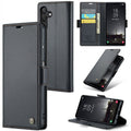 Samsung Galaxy A25 Retro PU Leather Wallet Case - Black