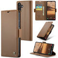 Samsung Galaxy A25 Retro PU Leather Wallet Case - Brown