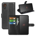 Samsung Galaxy XCover 7 PU Leather Wallet Case [Black] - Black