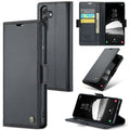 Samsung Galaxy A35 Retro PU Leather Wallet Case - Black