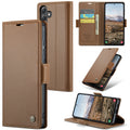 Samsung Galaxy A35 Retro PU Leather Wallet Case - Brown