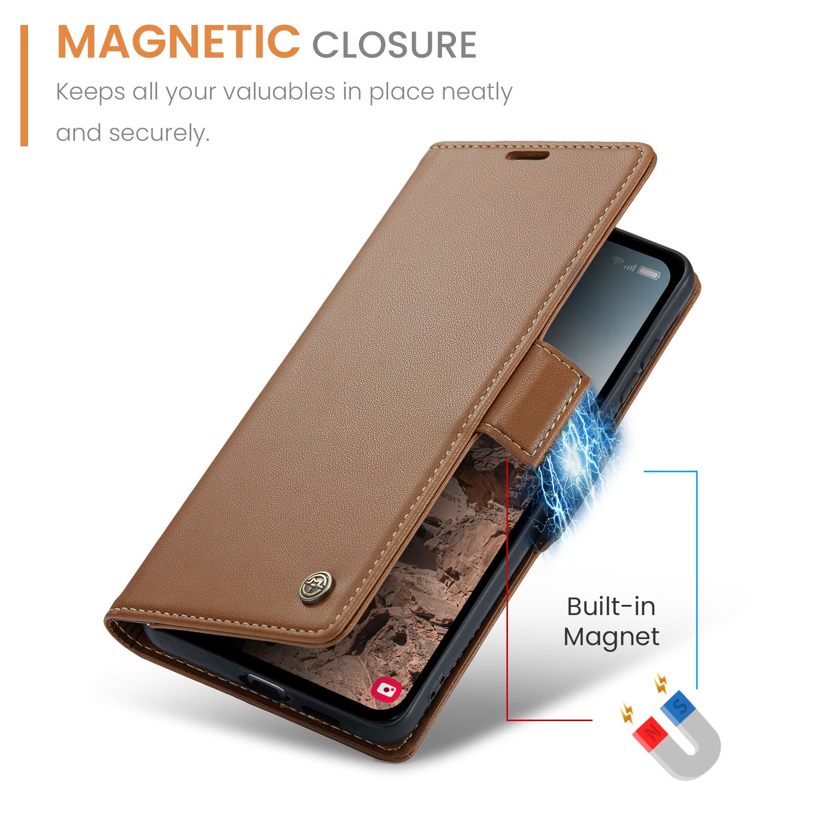 Samsung Galaxy A55 Retro PU Leather Wallet Case