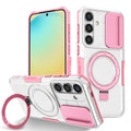 Samsung Galaxy S24 FE Magsafe Sliding Cover Case - PinkWhite