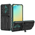 Samsung S24FE Heavy Duty Kickstand Card Holder Case Shockproof Teal - Teal