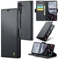 Samsung Galaxy S24 FE Retro PU Leather Wallet Case - Black