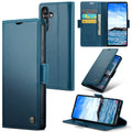 Samsung Galaxy S24 FE Retro PU Leather Wallet Case - Navy