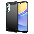 Samsung A16 5G Carbon Fibre TPU Case Slim Shockproof Cover Black - Black