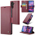 Samsung Galaxy A16 Retro PU Leather Wallet Case - Maroon