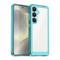 Samsung Galaxy S25 Soft TPU Bumper Case (Clear Blue) - Clear Blue
