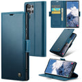 Samsung Galaxy S25 Ultra Retro PU Leather Wallet Case - Navy