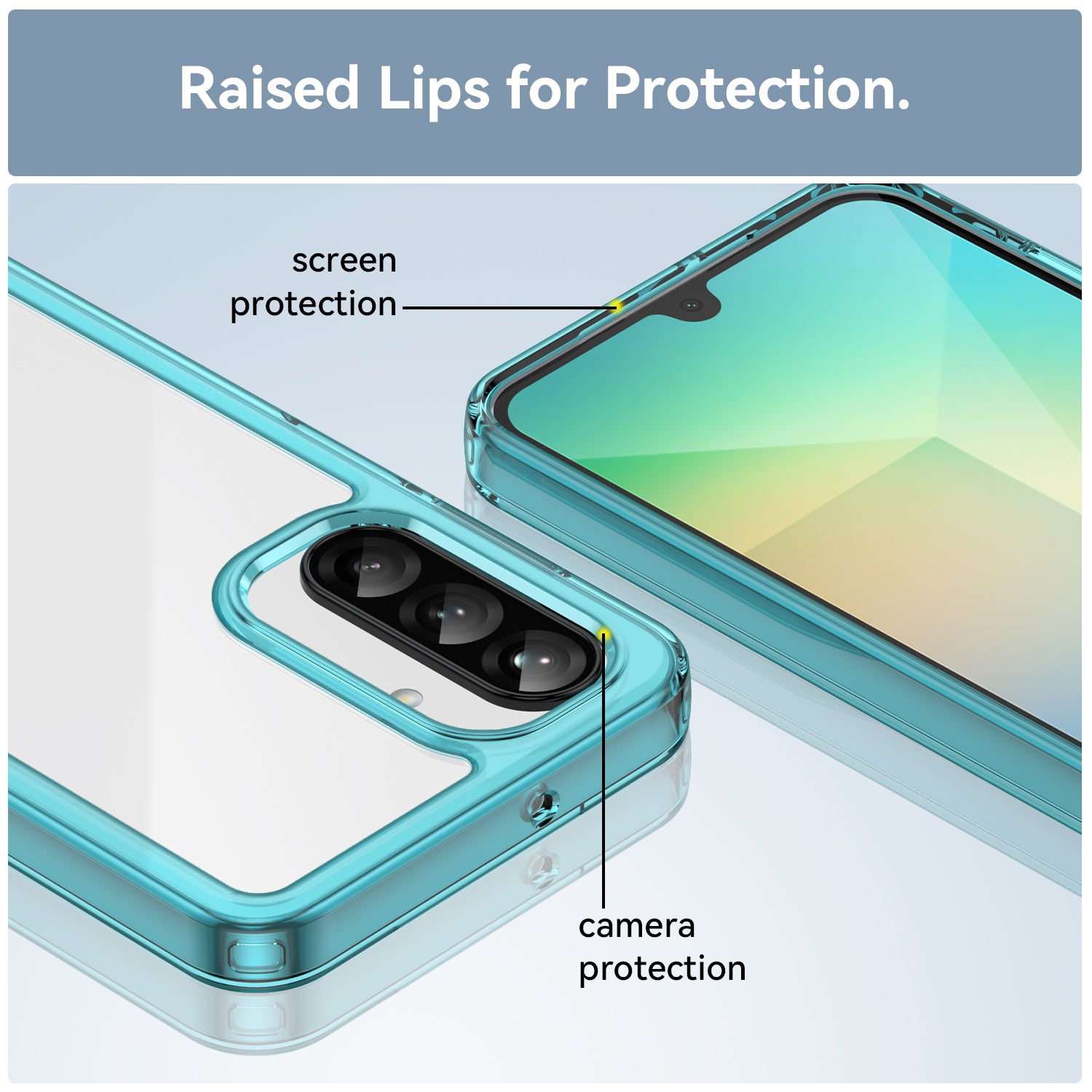 Samsung Galaxy A26 5G Soft TPU Bumper Case [Clear Blue]