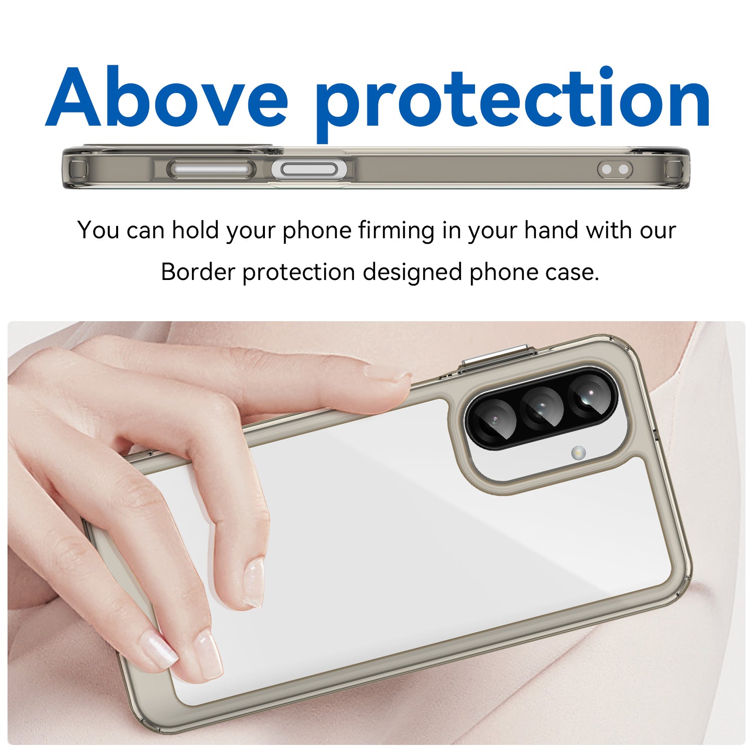 Samsung Galaxy A26 5G Soft TPU Bumper Case [Clear Grey]