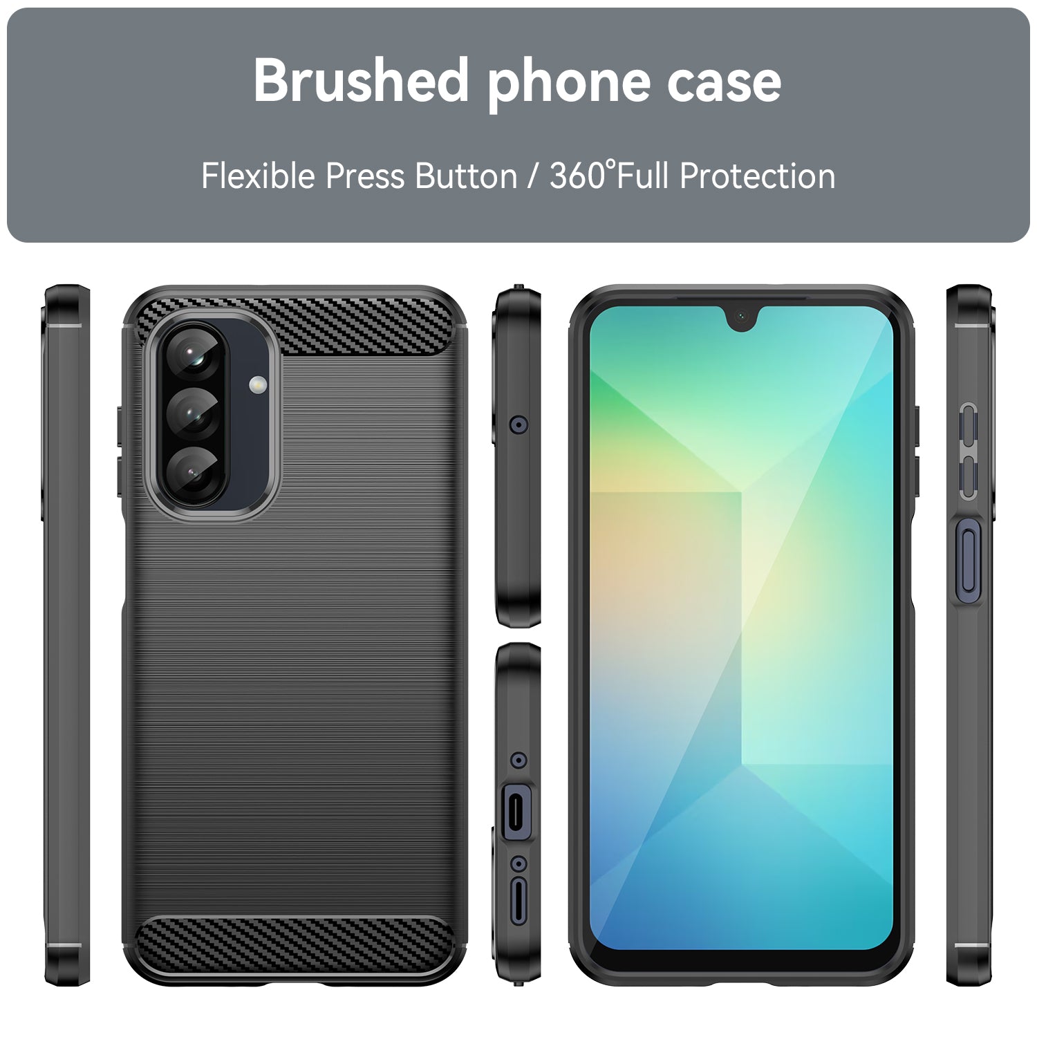 Samsung Galaxy A26 5G Carbon Fibre Brushed Case [Black]