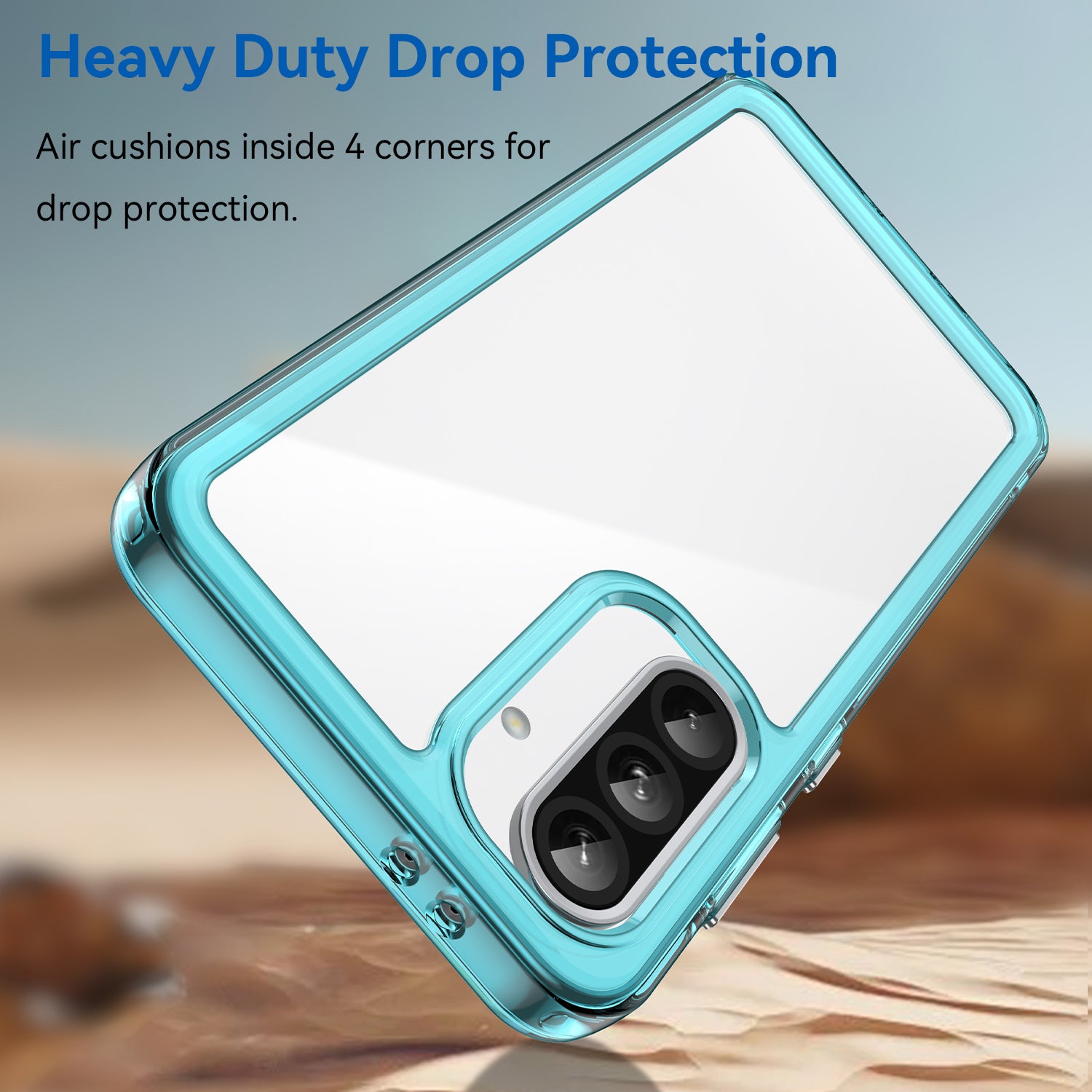 Samsung Galaxy A36 5G Soft TPU Bumper Case [Clear Blue]