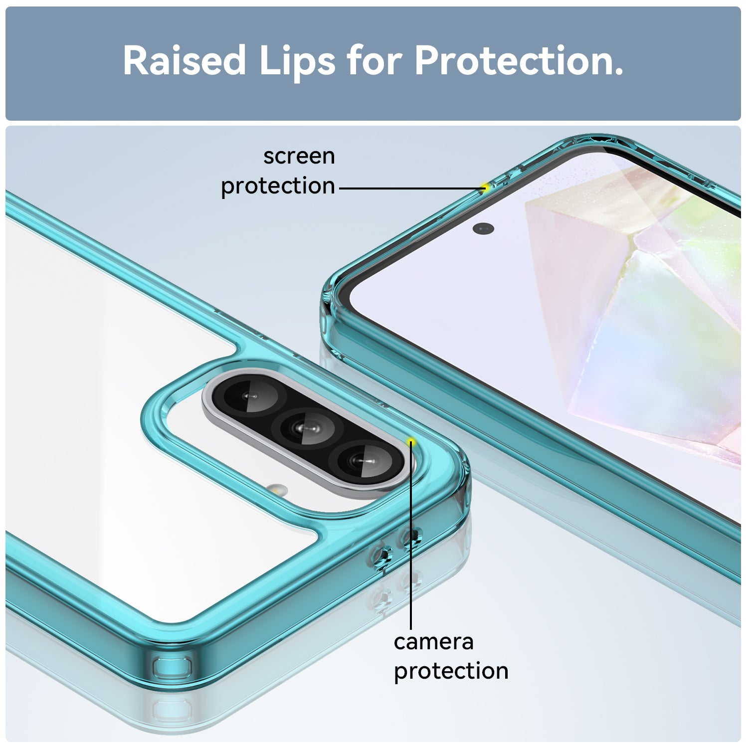 Samsung Galaxy A36 5G Soft TPU Bumper Case [Clear Blue]