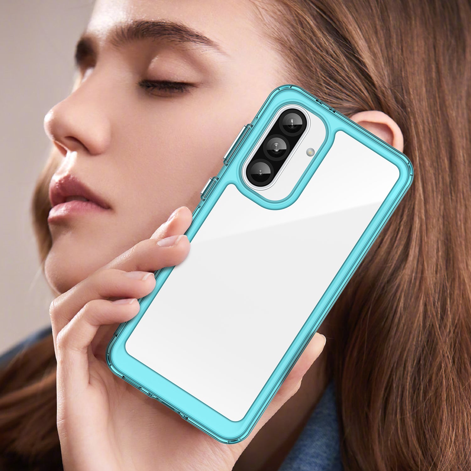 Samsung Galaxy A36 5G Soft TPU Bumper Case [Clear Blue]