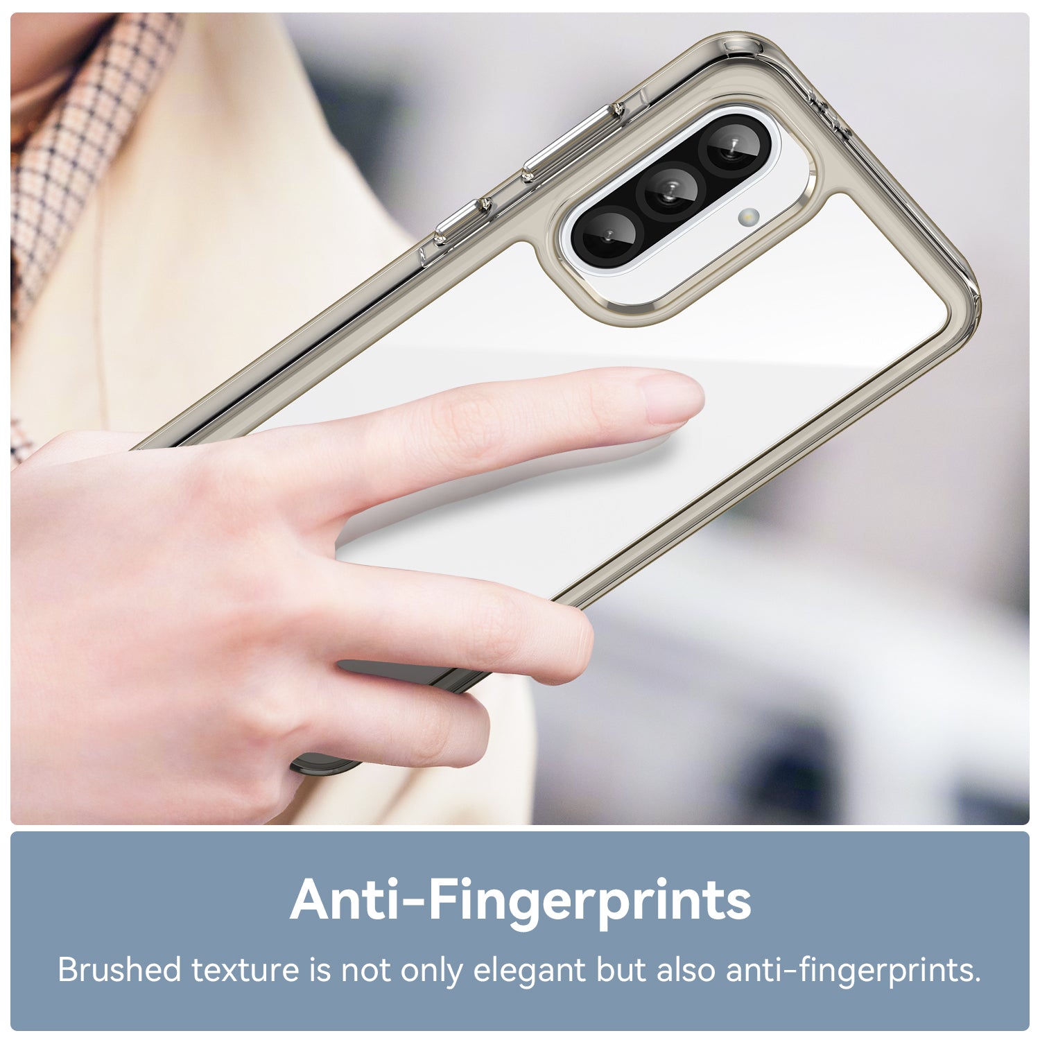 Samsung Galaxy A36 5G Soft TPU Bumper Case [Clear Grey]