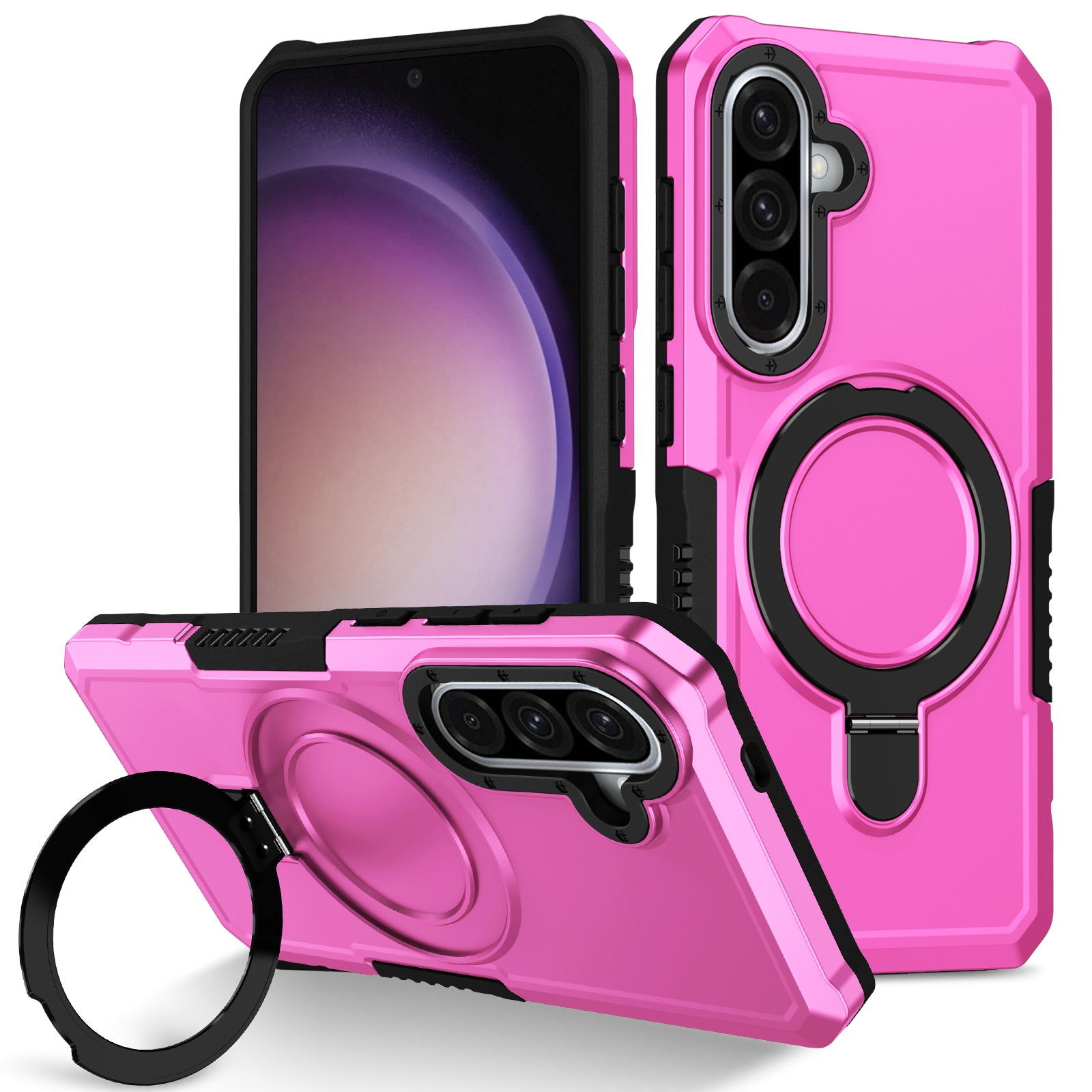 Samsung Galaxy A56 5G Case Ring Kickstand [Pink]